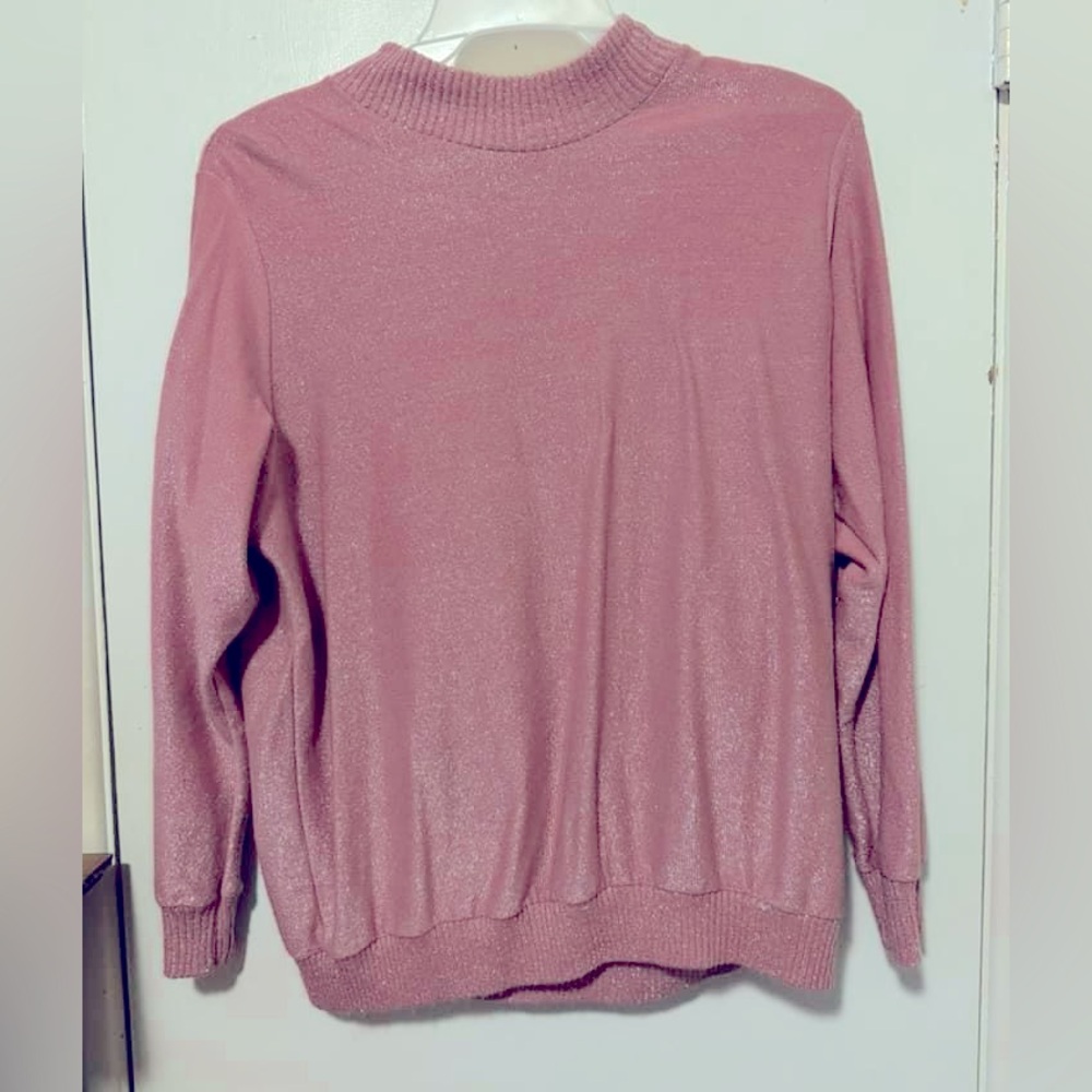Sparkly pink thin sweater size XL